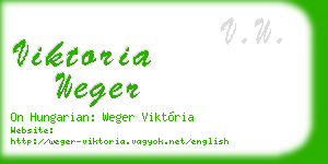 viktoria weger business card